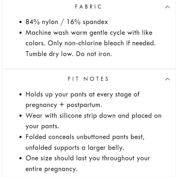 BellaBand Maternity Belly Band in White Size 2 - Picture 14 of 16